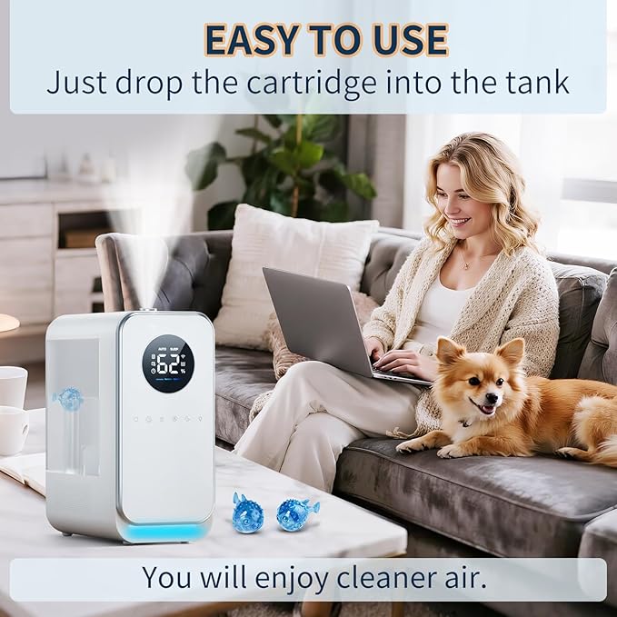 12-Pack Universal Humidifier Cleaning Fish Compatible with Most Humidifiers Replacement Ultrasonic Humidifier Tank Cleaner Ball | Prevents Hard Water Build-Up | Eliminate White Dust | Purifies Water - Image 7