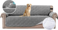 H.VERSAILTEX 100% Waterproof Sofa Slipcover Washable Sofa Cover Non-Slip Couch Cover for 3 Cushion Cover Furniture Protector for Pets Couch Slipcovers with Puppy Paw Silicone Backing(Sofa, Dove Grey) by HVERSAILTEX