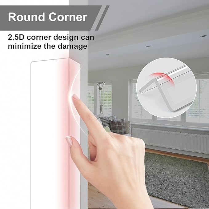 Clear Corner Guards for Walls,59 in(L) X 1-5/8 Inch(W) Wall Corner Protector,Corner Guard for Edge Protect,Plastic Corner Protectors for Walls Prevent Scratch,Easy to Install,4PCS - Image 5
