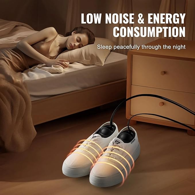 Boot Dryer Shoe Dryer Portable Footwear Dryer with Auto Temperature Control 360 Degree Warm Air Fire Retardant Design for Shoes Boots Gloves Socks Winter Rainy Travel - Image 5