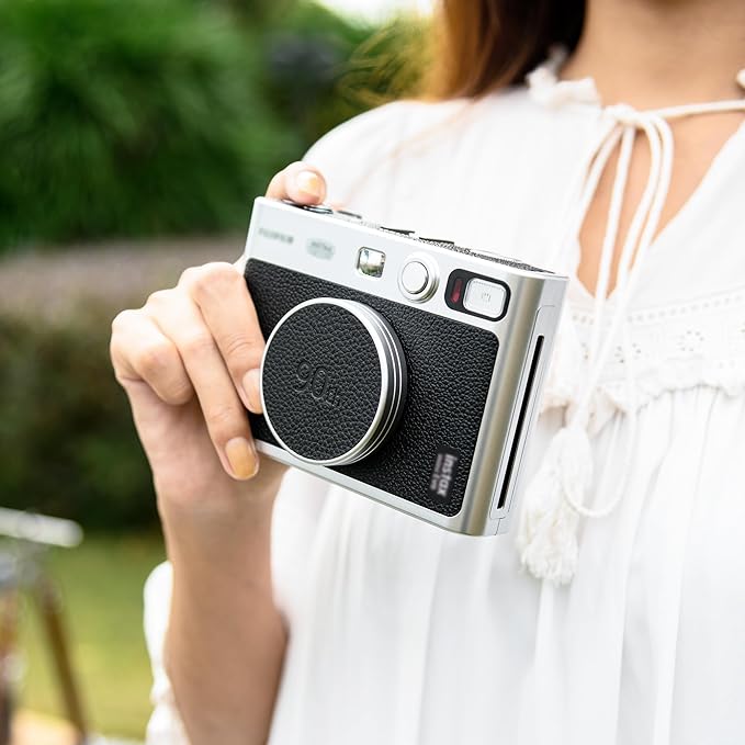 Retro Leather Lens Cap for Fujifilm Insta Mini EVO, Aluminum Anti-Dust Anti-Scratches Lightweight Camera Lens Cover with Soft EVA Interior, Accessories for Fuji Mini Evo Lens Protection Cover - Image 7