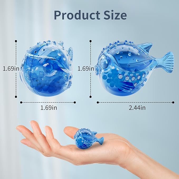 Humidifier Cleaning Fish: 12 Packs Humidifier Tank Cleaner Ball Compatible with Most Humidifiers, Purifier Water, Prevents Hard Water Build-Up, Filters Mineral Deposits, Remove Odor - Image 8
