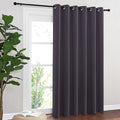 NICETOWN Blackout Sliding Door Curtains 84 Inch Length, Extra Wide Room Divider Grommet Energy Saving Thermal Insulated Curtain for Patio Door Window(W80 x L84, 1 Panel, Greyish Purple) by NICETOWN
