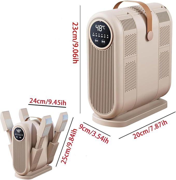 Glove Dryer & Boot Warmer, Electric Shoe Dryer with Digital Panel, 48°C Constant Temperature and 360° Heating, 60 Min/180 Min/360 Min Timing and Safe Material, for Boot, Shoes, Gloves, Hats - Image 5