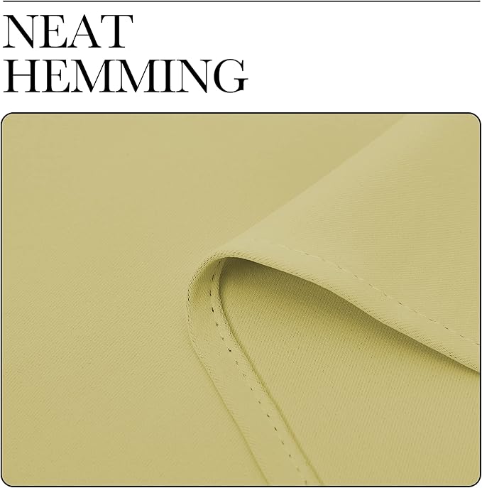 NICETOWN Curtain Blackout Drape Panel, Single Panel, 34 x 84 inch, Paler Yellow, 3 Pass Microfiber Noise Reducing Thermal Insulated Window Drapery with Grommet - Image 6