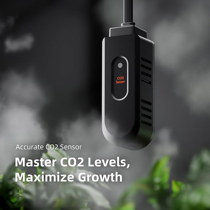 Spider Farmer GGS Sensor Pro Kits, 4-in-1 VPD/PPFD/Temp/Humid Sensor with CO2 Sensor, for Indoor Growing Environmental Monitoring Precision Control - Image 3