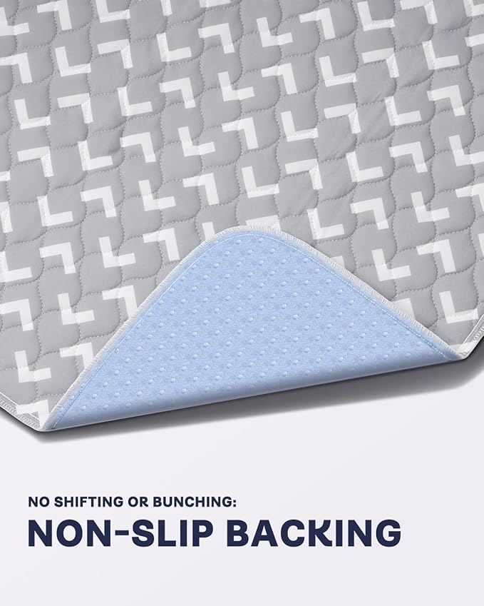 Non-Slip Bed Pads for Incontinence Washable (34" x 36"|4 Pack), Waterproof Bed Pads, Bed Wetting Pads for Bed, Sofa, Floor, Resuable Underpads for Adults, Seniors, Pet - Image 3