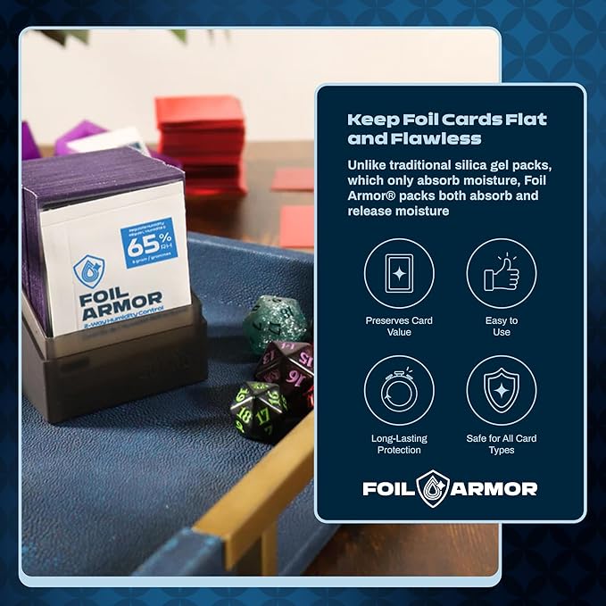 65% RH, 2-Way Humidity Control Packs for Trading Cards – 8g, Pack of 6 – Flatten Curled Foils, Preserve Collectible, Holographic, Rare & Sports Cards Storage Protection - Image 3