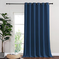 NICETOWN Blackout Curtains - Privacy Thermal Efficiency Backdrop Curtains for Bedroom Room Divider Living Room Patio Sliding Glass Door, Wide 80 x Long 144 inch, Moroccan Blue, 1 Panel by NICETOWN