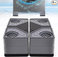 4Pcs Anti Vibration Pads for Washing Machine, Stops Washer Dryer Moving, Prevents Noise, Vibration Transfer, Antivibration Stabilizer Support Feet (Increase3.14in) by CUISIBOT