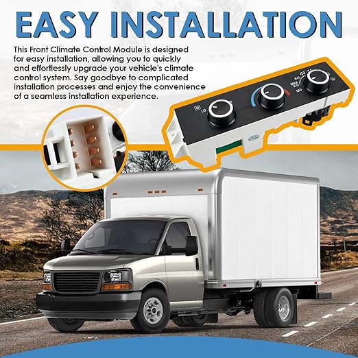 599-217 Heater A/C Control Switch,Front Climate Control Module Compatible with 1996-2020 Chevrolet Express 1500 2500 3500, Chevy C4500 C5500 C6500,1996-2020 GMC Savana, OE # 599-217, 15073274 - Image 5