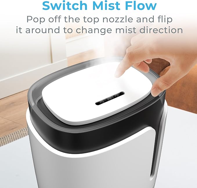 Pure Enrichment HUME Ultrasonic Cool Mist Humidifier - Easy-Clean 3.5L Tank Lasts up to 50 Hours; Whisper Quiet, & Auto Shut-Off for Large Living Rooms, Basements, Bedrooms, Nurseries, & Plants - Image 5