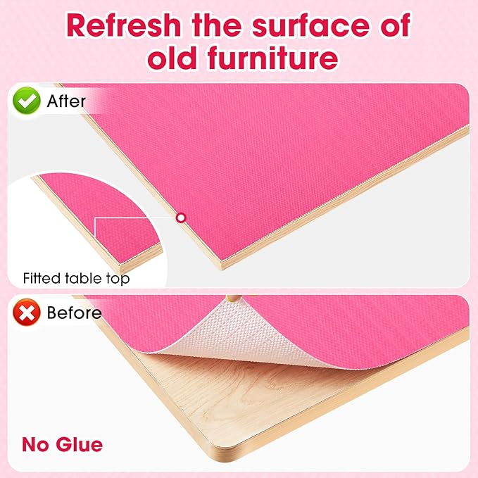 Drawer and Shelf Liner, Non-Slip Kitchen Cabinet Liners Non-Adhesive Thick Strong Grip Waterproof Washable Mats Protect Dresser Shelves Cupboard Bathroom Cabinets, Fuchsia, 18 in X 10 FT - Image 8