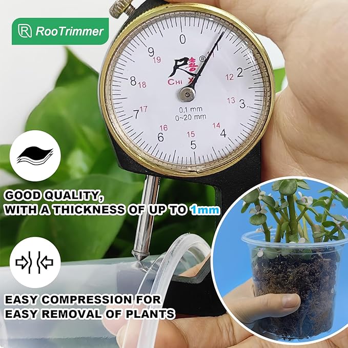 Transparent Nursery Pots 3.5Inch with Humidity Domes for Seeds Starting, Clear Plastic Plant Pots with Drainage Holes (3.54Inch, 40Pcs,Clear Pots with Lids) - Image 4