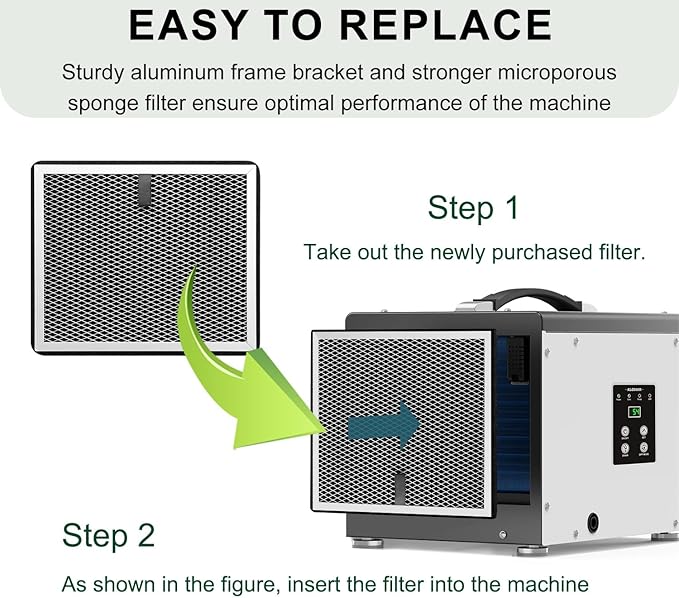 Replacement Air Filter Compatible with ALORAIR Dehumidifier, Automatic Defrost, for Sentinel HD35P, Sentinel HS35 Crawlspace Dehumidifiers,3 Pcs - Image 7