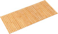 Bath Mat Bathroom Runner Long Large Rugs Floor Wood Shower Bathtub Waterproof Non Slip Accessories 16x34 Inch Easy to Clean, Natural, 1 pc by Fovlaurs