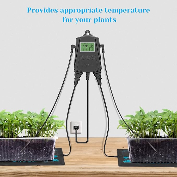 Inkbird WiFi Heat Mat Reptile Thermostat Controller Temperature Controller with 2 Probes and 2 Outlets, IPT-2CH Reptiles Heat Mat Thermostat (Max 250W per Outlet) - Image 6