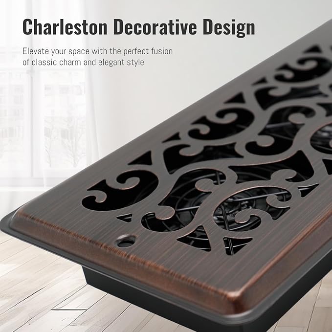 Register Booster Fan for 4" x 12" Register Holes, Quiet Vent Fan Booster with Intelligent Thermostat, Improves Heating Cooling, App Control, 10-Speeds, Charleston Smart Register Vent, ORB - Image 6