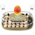 24 Egg Incubator with Temperature Control & Humidity Monitoring, Automatic Egg Turner, Built-in Egg Candler, 360° Clear View for Hatching Chicken, Duck, Quail Eggs - Ideal for Home, Classroom, Farm by Unknown