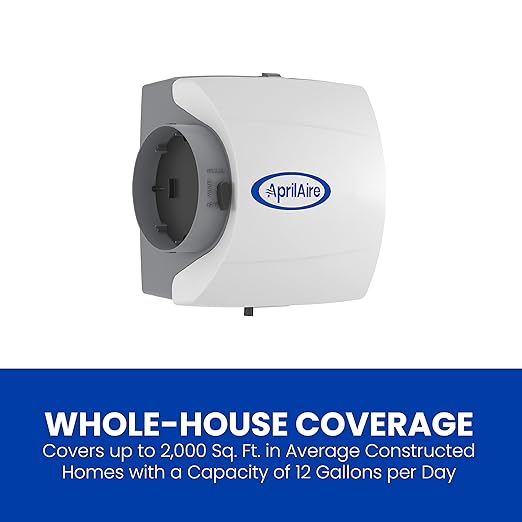 AprilAire 500M 12-gal. Whole-House Small Bypass Evaporative Humidifier with Manual Control for up to 3,600 sq. ft. + AprilAire Model 5843 Humidifier Installation Kit - Image 3