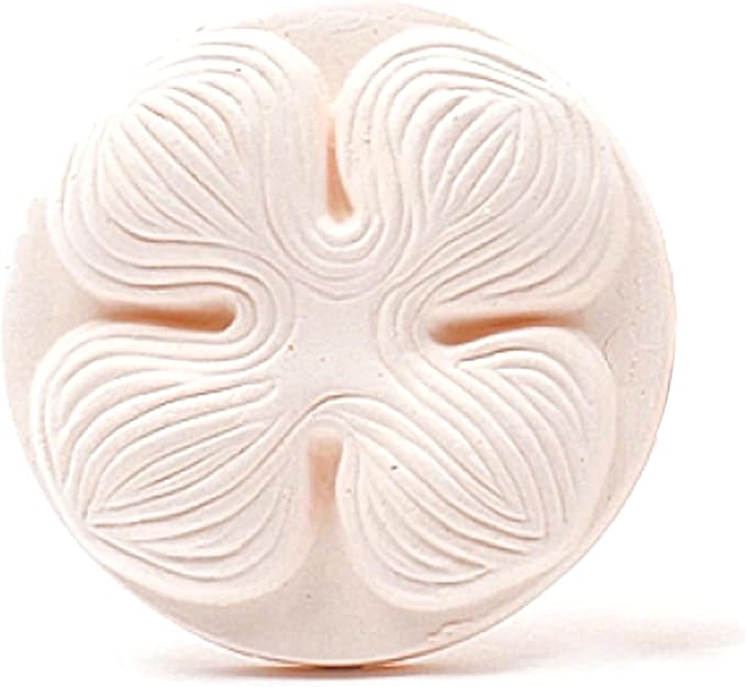 Air Purifying Healing Ceramic-Korean flower Series - Odor Eliminator, Air Purifying, Humidity Control, Aromatherapy Passive Diffuser (Round Clover) by CRECEN-HealingSpacesforYou