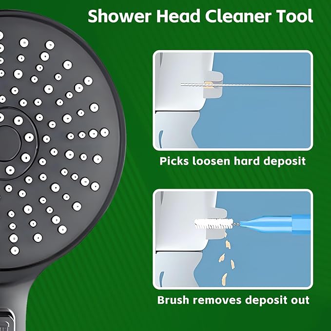 Shower Head Cleaner Tool Set, Multi-Size Shower Head Cleaning Brush for Small Hole Anti-Clogging Nozzle with Storage Boxes, Picks Fitting Nozzle Unclogger for Household Bathroom (30 Pcs) - Image 2