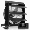 VEVOR 10 inch Exhaust Fan, Wall Mounted Attic Fan with Variable Speed, Temperature & Humidity Controller, 1000 CFM, Automatic Shutter by VEVOR