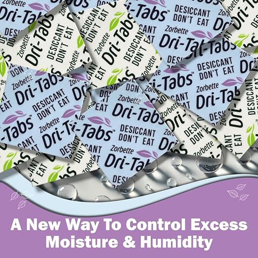 Dri-Tabs | Food-Safe Moisture Absorbers – Keep Fruits, Veggies, Snacks, Bread & More Fresher, Longer! Eco-Friendly, Plant Based Desiccant That Replaces Silica Gel Packets - 75pk (Magenta) - Image 2