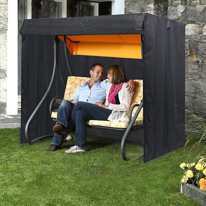 Patio Swing Cover - 3 Seater Hammock Glider Chair, Outdoor UV Resistant, Waterproof - 87L x 60D x 72H Inch - Image 6