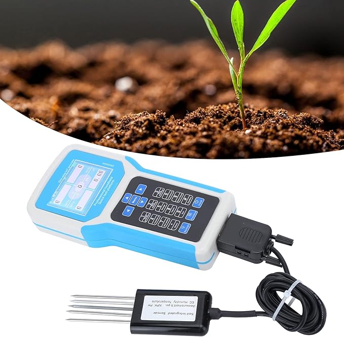 Fdit Soil Tester 240V Intelligent Npk English Version Handheld Phnitrogen Soil Detector for Soil Test Kits - Image 3