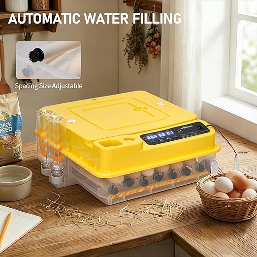 Winado Incubators for Hatching Eggs, 30 Egg Incubator with Automatic Egg Turning, Temperature & Humidity Control, Egg Candler, Automatic Water Filling and Day Counter for Eggs Hatching - Image 6