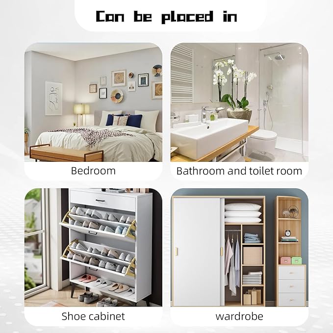 Hanging Moisture Absorbers, Portable Dehumidifier Bags, Fragrance Free Humidity Absorber for Closet, Suitable for Bedroom, Bathroom, Kitchen (230g/Pack, 10 Packs) - Image 7