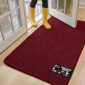 GORILLA GRIP SOAKSTOPPER Dog Door Mat, 60x36 Machine Washable Rug Absorbent Doormat Captures Moisture Mud Dirt, Quick Dry Soft Chenille Entryway Rugs Indoor Entrance Mats for Dog Paws, Burgundy by GorillaGrip