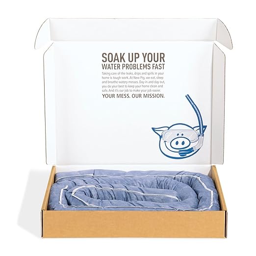 PIG Mildew-Resistant Absorbent Sock | Water Absorbing Snake | 3" W x 10' L | 2.5-Gal Absorbency | Pack of 1 | PM50637 - Image 2