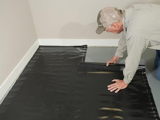 Moisture/Vapor Barrier Underlayment for Laminate Engineered Hardwood Floors (.006 Mil Thick Polyethylene Film) - 100 Sq Ft Roll - Image 9