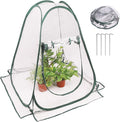Pop up Greenhouse Cover, Transparent PVC Mini Small Grow Plant House Tent, Gardening Flowerpot Warm Room Backyard Flower Shelter for Indoor Outdoor (27"x27"x31") by Awvlvwa