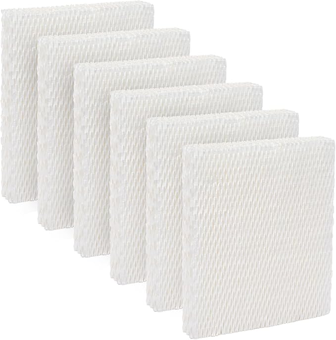 HFT600 6 Pack Humidifier Wicking Filter T Replcement Compatible with Honeywell HEV615 HEV620 Humidifier, Compared to Part HFT600T HFT600PDQ Wicking Filter, White by LBLVBNEWDFilter