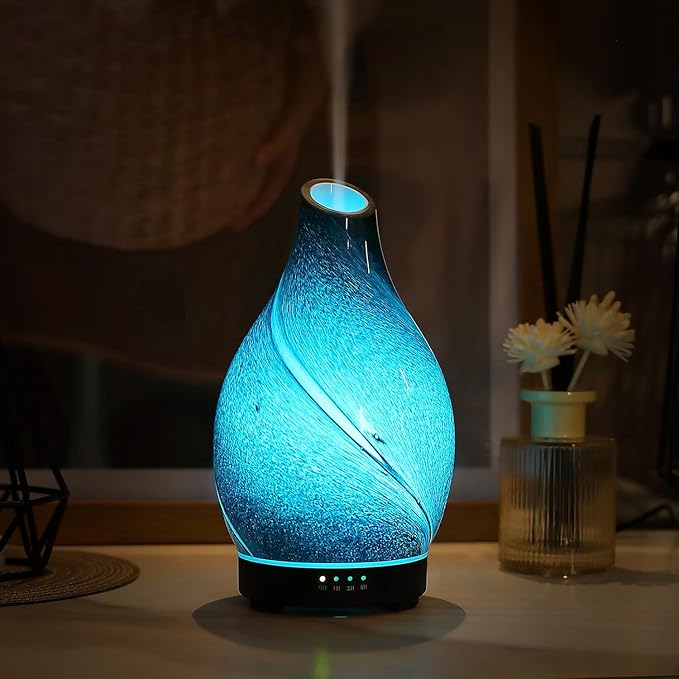 Star River Aromatherapy Diffuser - 160ml Ultrasonic Essential Oil Diffuser with 7-Color LED Night Light, Cool Mist Humidifier, Intermittent Mode & Auto Shut-Off for Home, Gift - Image 7