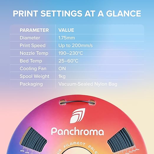 Polymaker Panchroma Bronze Color Changing PLA, 1.75mm, 1KG, Glitter Starlight Jupiter 3D Printer Filament, Hides Layer Lines, Easy to Print, Tangle Free, AMS Compatible, Works with Most FDM Printers - Image 6