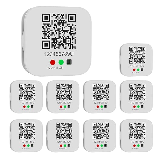 Freshliance Bluetooth Temperature Humidity Data Logger Hygrometer Thermometer with LED Display, Auto Data Graphing Analysis and Multi-User Data Sharing, Location Information via APP (10packs) by FRESHLIANCE