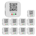 Freshliance Bluetooth Temperature Humidity Data Logger Hygrometer Thermometer with LED Display, Auto Data Graphing Analysis and Multi-User Data Sharing, Location Information via APP (10packs) by FRESHLIANCE