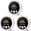 3 Pack Smoke Carbon Monoxide Detectors Plug in, 5in1 Portable Carbon Monoxide Detector & Natural Gas Leak Detector Battery Backup, Real-Time Monitor Smoke, CO Gas Detector Alarm for Home,Travel RV by Doverc