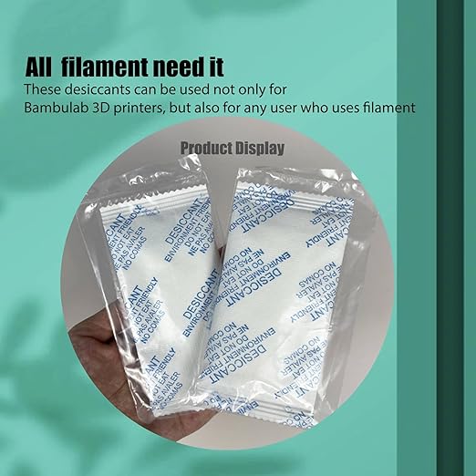 3D Printer AMS Filament Desiccant Pack for Bambu Lab P1S P1P X1 X1C AMS Other Filament Boxes, Moisture Absorber for PLA PETG ABS TPU Filaments, Keep Filaments Dry and Printing Smoothly - Image 6