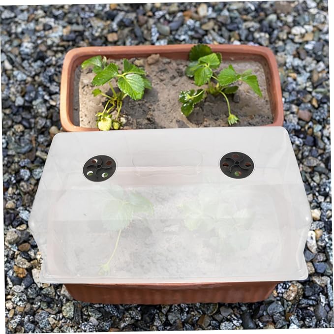 Germination Tray Cover Nursery Pot Protective Lid for Growth Transparent High Dome for Optimal Light Penetration and Heat Preservation Versatile Planting - Image 9