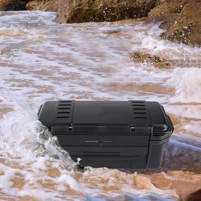 Gonetre Waterproof Shockproof Storage Case, Outdoor Sealed Box for Small and Miniature Electronic Devices, Professional Use for Equipment, ABS Material, Black, 1 Pack (Type C waterproof - Image 6