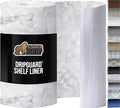 GORILLA GRIP DripGuard Shelf Liner, Non-Adhesive Drawer and Kitchen Cabinet Protector, Strong Grip Slip Resistant Underside, Smooth Surface Liners for Cabinets, Bathroom Closets, 17.5x120 Inch, Marble by GorillaGrip