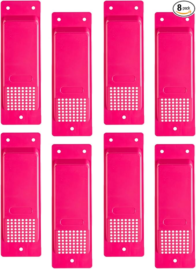 Shipping Container Air Vent Kit Heavy Duty Shipping Container Accessories Cross Flow Ventilation Kit Reduce Heat Humidity Pressure Condensation Add Air Flow for Cargo (8 Pack Pink) by Chickencoopaccessaries