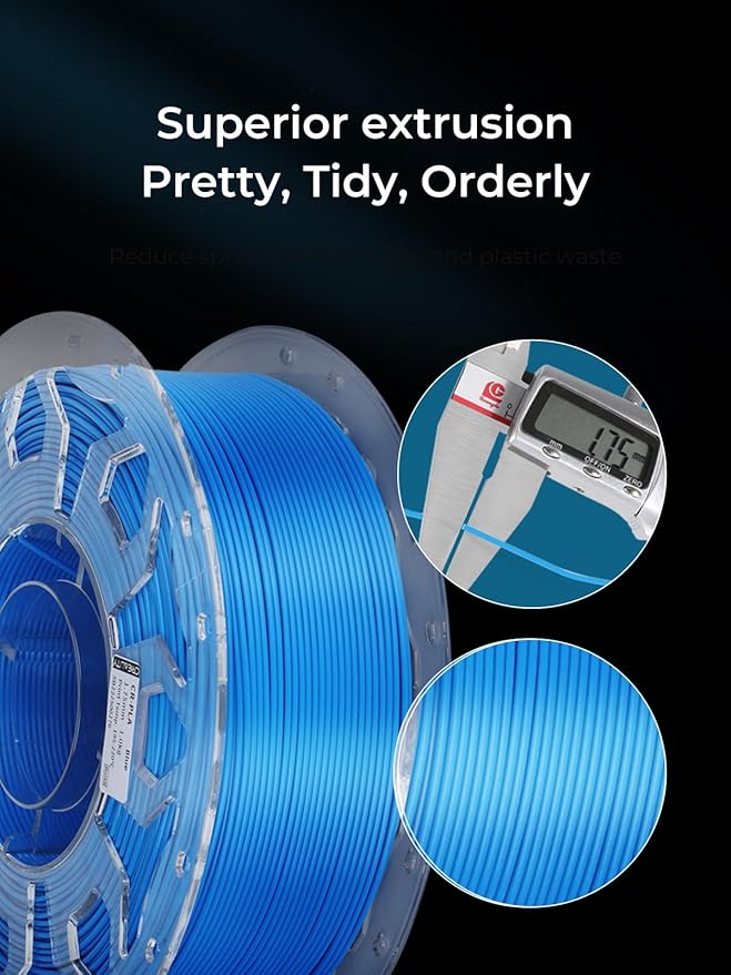 Creality PLA Filament 1.75mm Bundle 4 kg, 3D Printer Filament Multicolor, Enhanced Toughness No Warp, Accuracy ±0.03mm Printing Filament (Black 4-Pack) - Image 5