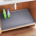 FLATO Waterproof Under Sink Mat 28" x 19" Shelf Liner for Kitchen and Bathroom, Cabinet Protector, Organizers and Storage, Flexible Silicone Drip Tray by Unknown