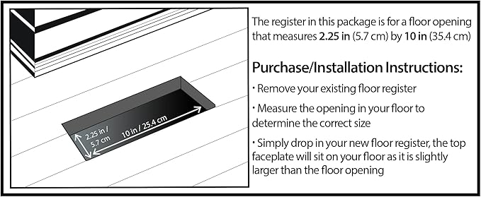 Decor Grates PL210-TA 2-Inch by 10-Inch Plastic Floor Register, Taupe - Image 3